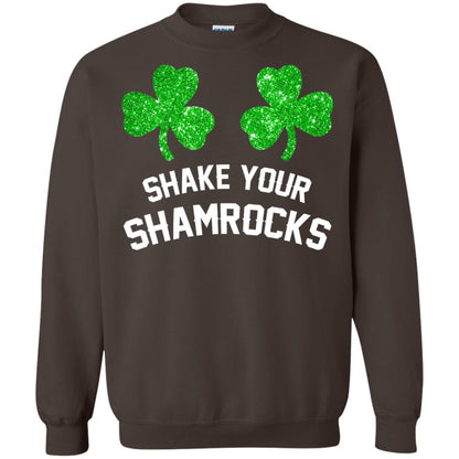 Shake Your Shamrocks St. Patrick_s Day T-shirt Dark Chocolate