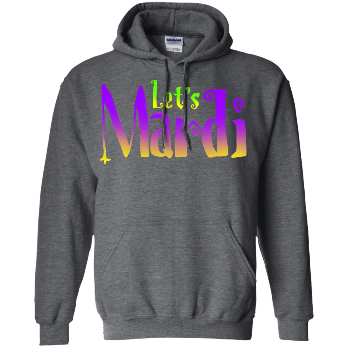 Mardi Gras T-shirt Let's Mardi Dark Heather