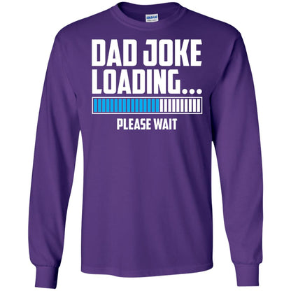 Dad Joke Loading Please Wait T-shirt Purple