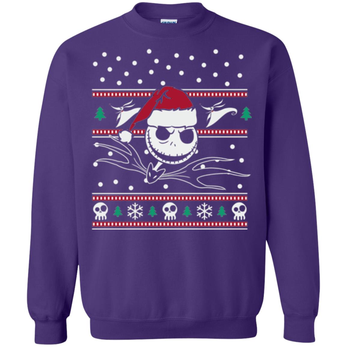 Disney Nightmare Before Christmas Holiday Christmas T-shirt Purple