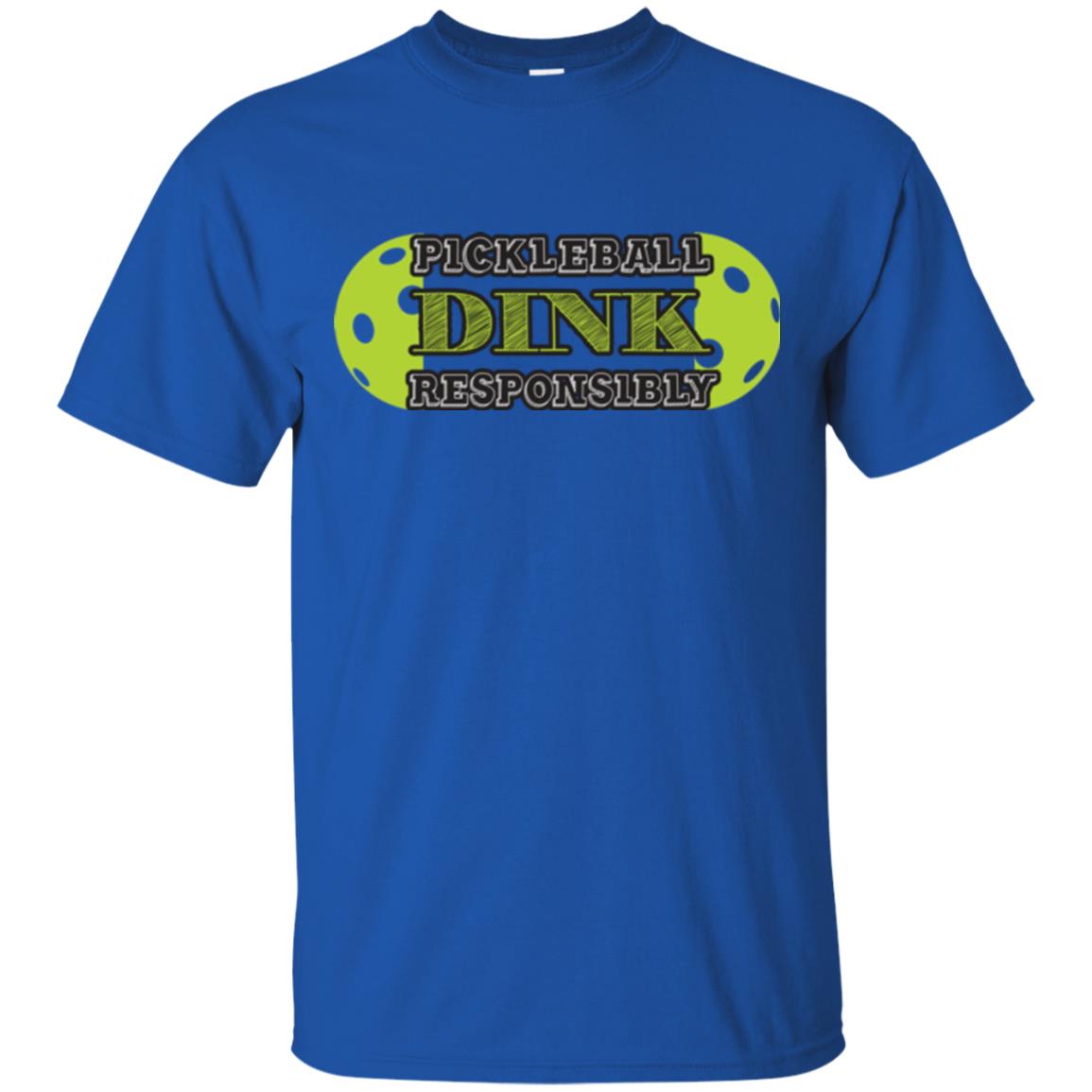 Pickleball T-shirt Dink Responsibly Royal