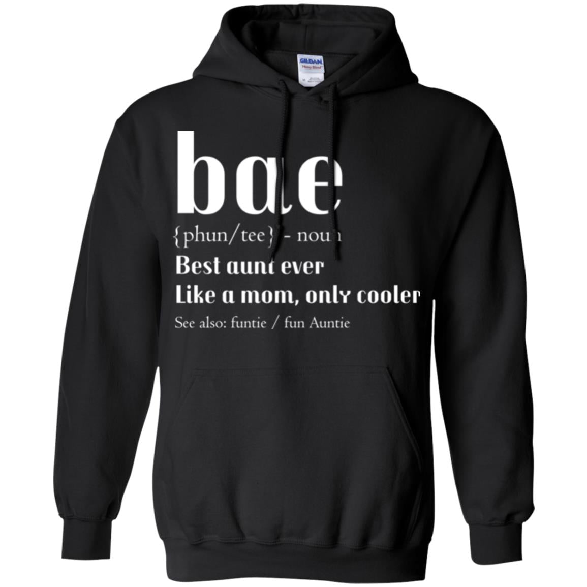 Aunt T-shirt Bae Best Aunt Ever Black