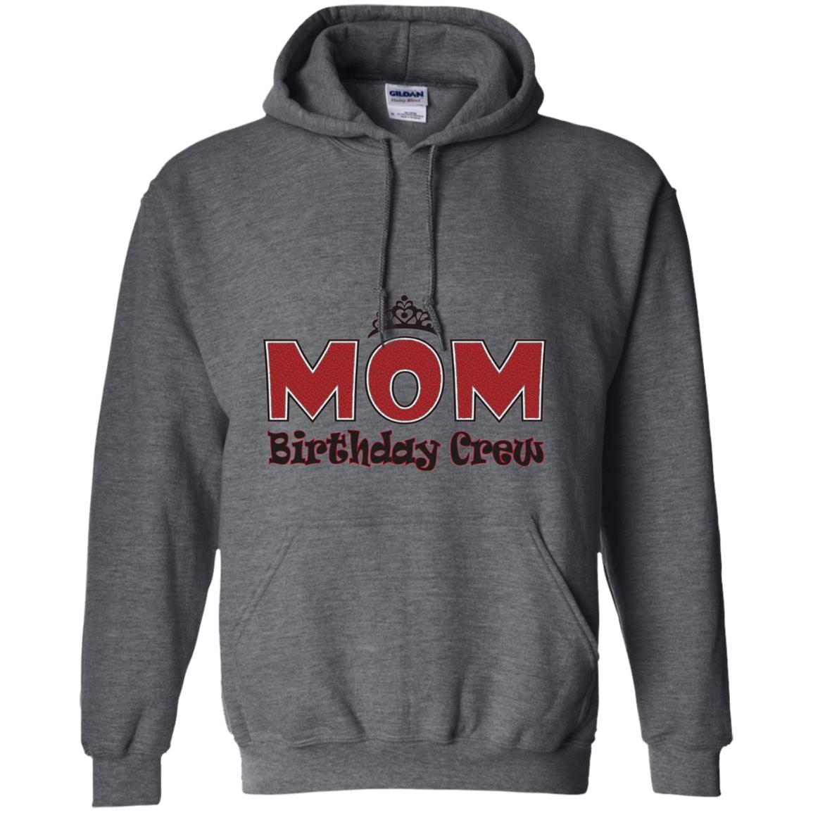 Mom Birthday Crew T-shirt Birthday Party Dark Heather