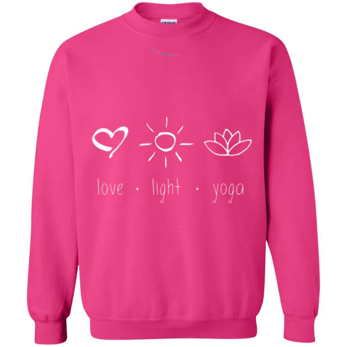 Yoga Lovers T-shirt Love Light Yoga Heliconia