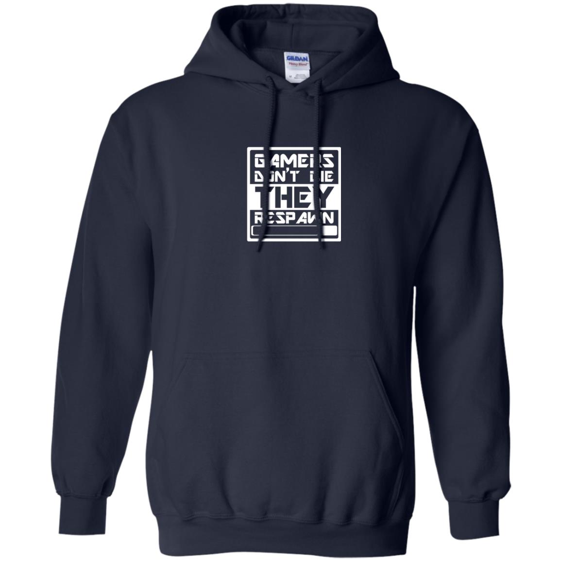 Video Gamer Shirt Don_t Die They Respawn Navy