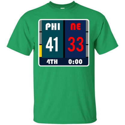 Football Philadelphia T-shirt Eagles Vs New England Irish Green