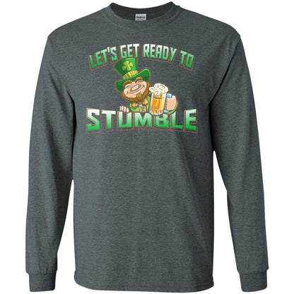 St.patrick_s Day T-shirt Let_s Get Ready To Stumble Dark Heather