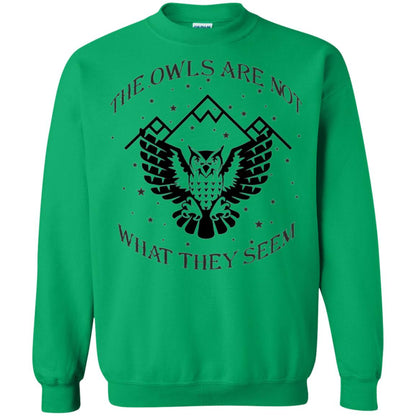 Owl Lovers T-shirt The Owls Are Not What They Seem Irish Green
