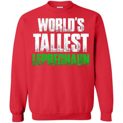 St. Patrick_s Day T-shirt World_s Tallest Leprechaun Red