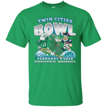 Football Lover T-shirt Twin Cities Bowl Irish Green