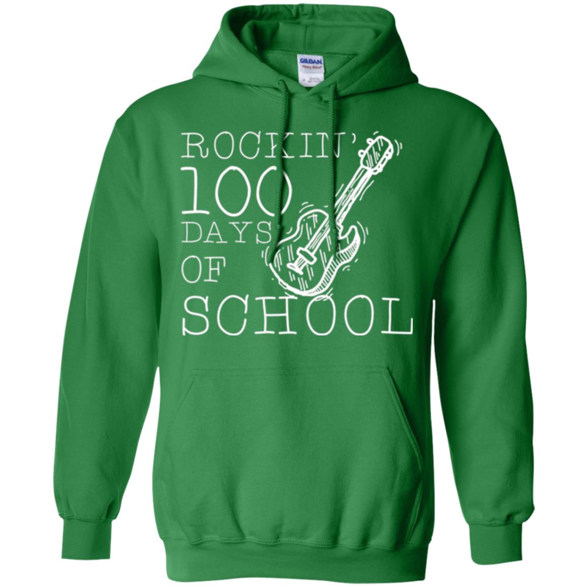 Rockin_ 100 Days Of School Teachers Students T-shirt Irish Green