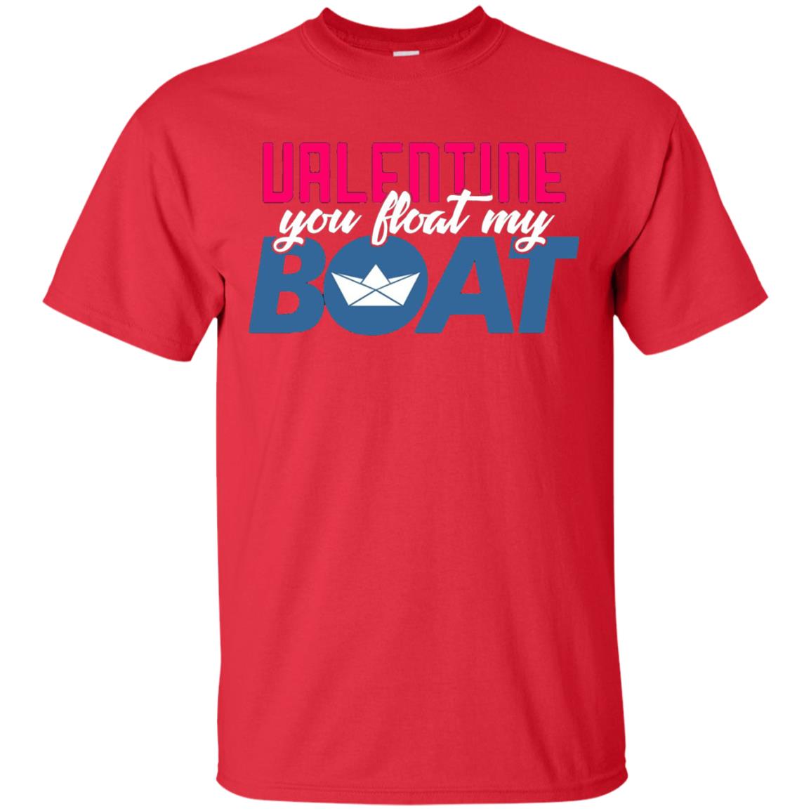 Love Day Couple T-shirt Valentine You Float My Boat Red