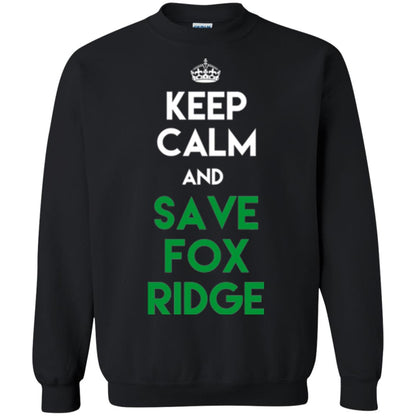 Elementary T-shirt Keep Calm And Save Fox Ridge T-shirt Black