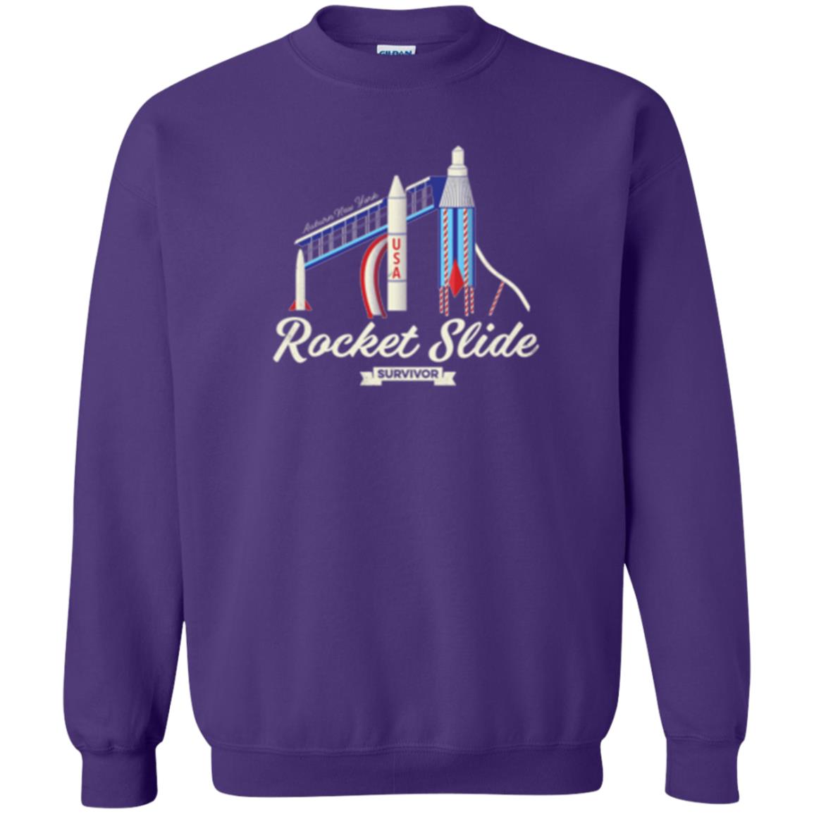 I Survived The Rocket Slide T-shirt Purple