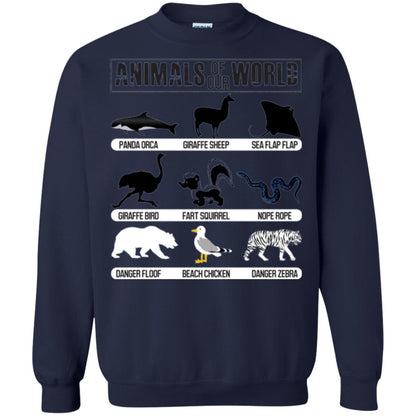 Save Animals Of Our World T-shirt Navy