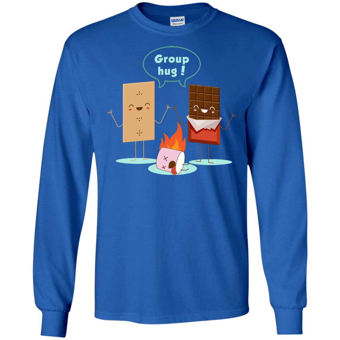 Funny Smores Chocolate Marshmallow Hiking Camping T-shirt Royal