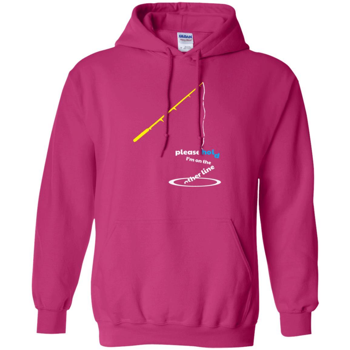 Fisherman T-shirt Please Hold I'm On The Other Line Heliconia