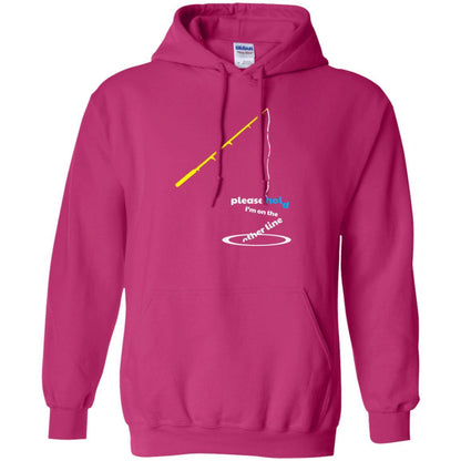 Fisherman T-shirt Please Hold I'm On The Other Line Heliconia