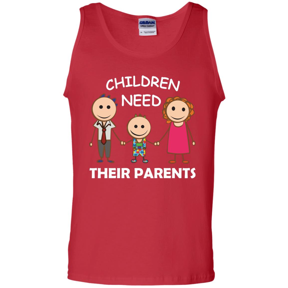 Children Need Their Parents End Separation Family Shirt Red