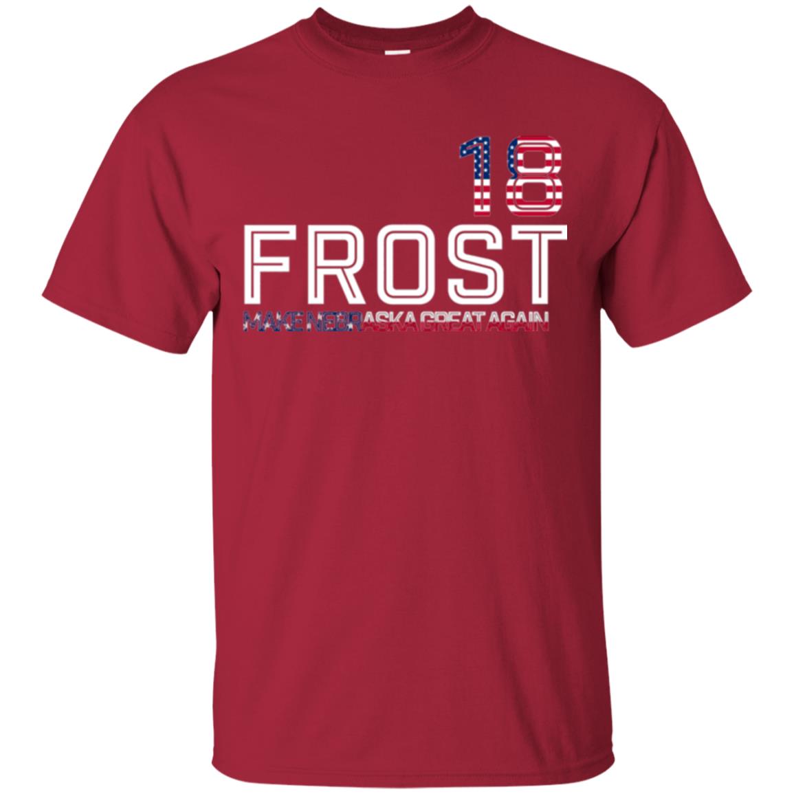 Frost 2018 T-shirt Make Nebraska Great Again Cardinal