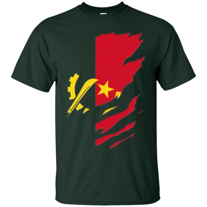 Super Angola Flag T-shirt Forest Green