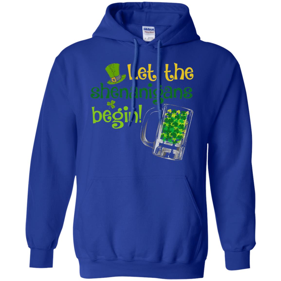 Let The Shenanigans Begin St. Patrick_s Day T-shirt Royal