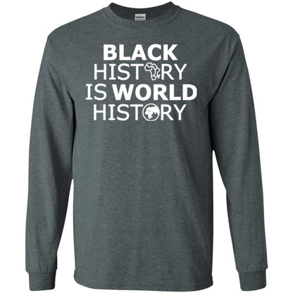 Black History Is World History T-shirt Dark Heather