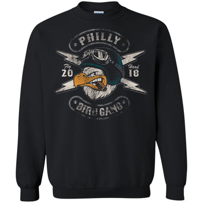 Bird Gang Eagles T-shirt Vintage Distressed Black
