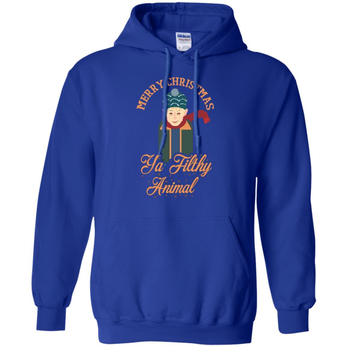 Christmas T-shirt Merry Christmas Ya Filthy Animal Royal