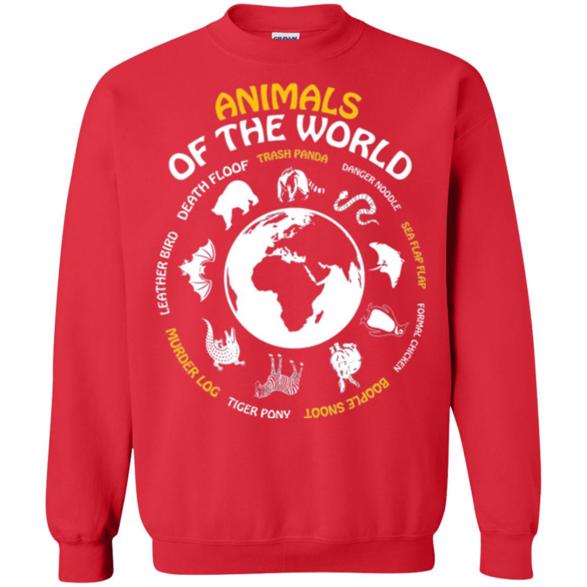 Rare Animals Of The World T-shirt Red