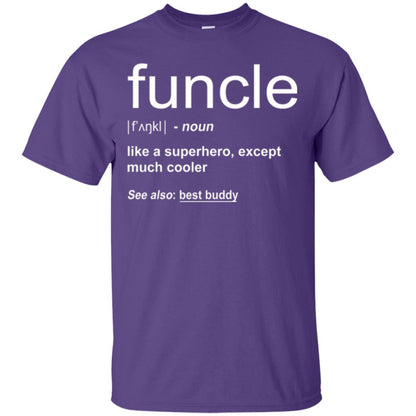 Funny Uncle T-shirt Funcle Purple
