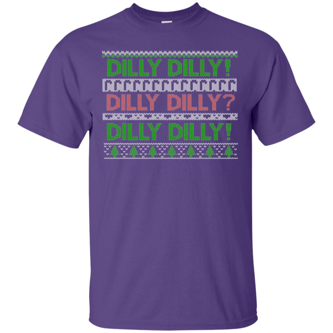 Christmas T-shirt Dilly Dilly Purple
