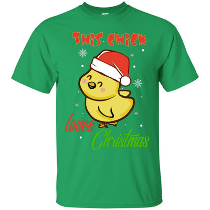 This Chicks Loves Christmas X-mas Gift Shirt Irish Green
