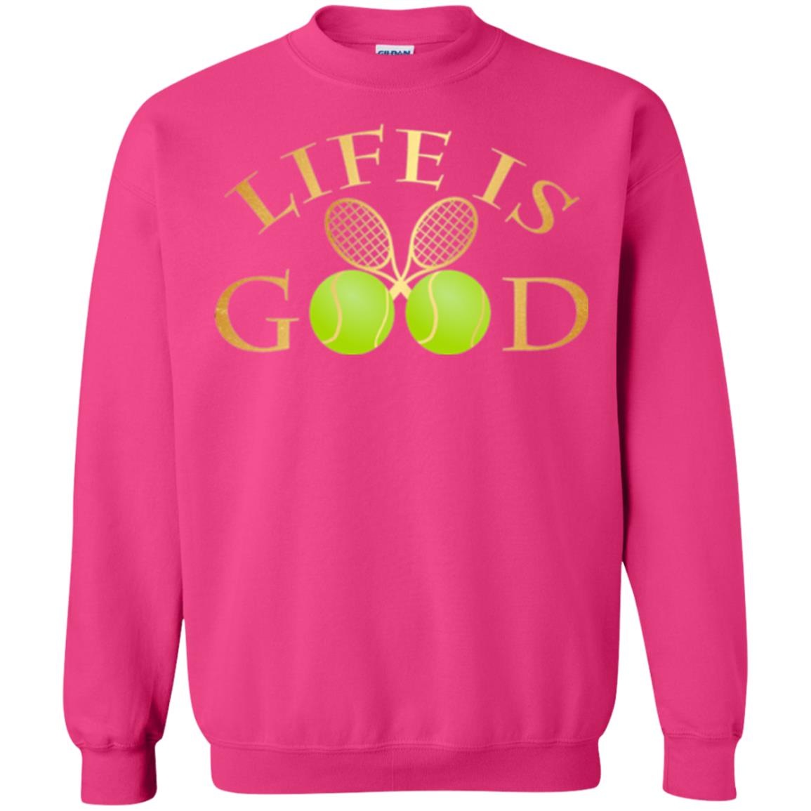 Tennis Lovers T-shirt Life Is Good Heliconia