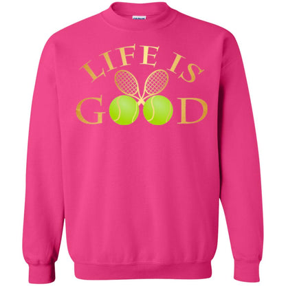 Tennis Lovers T-shirt Life Is Good Heliconia