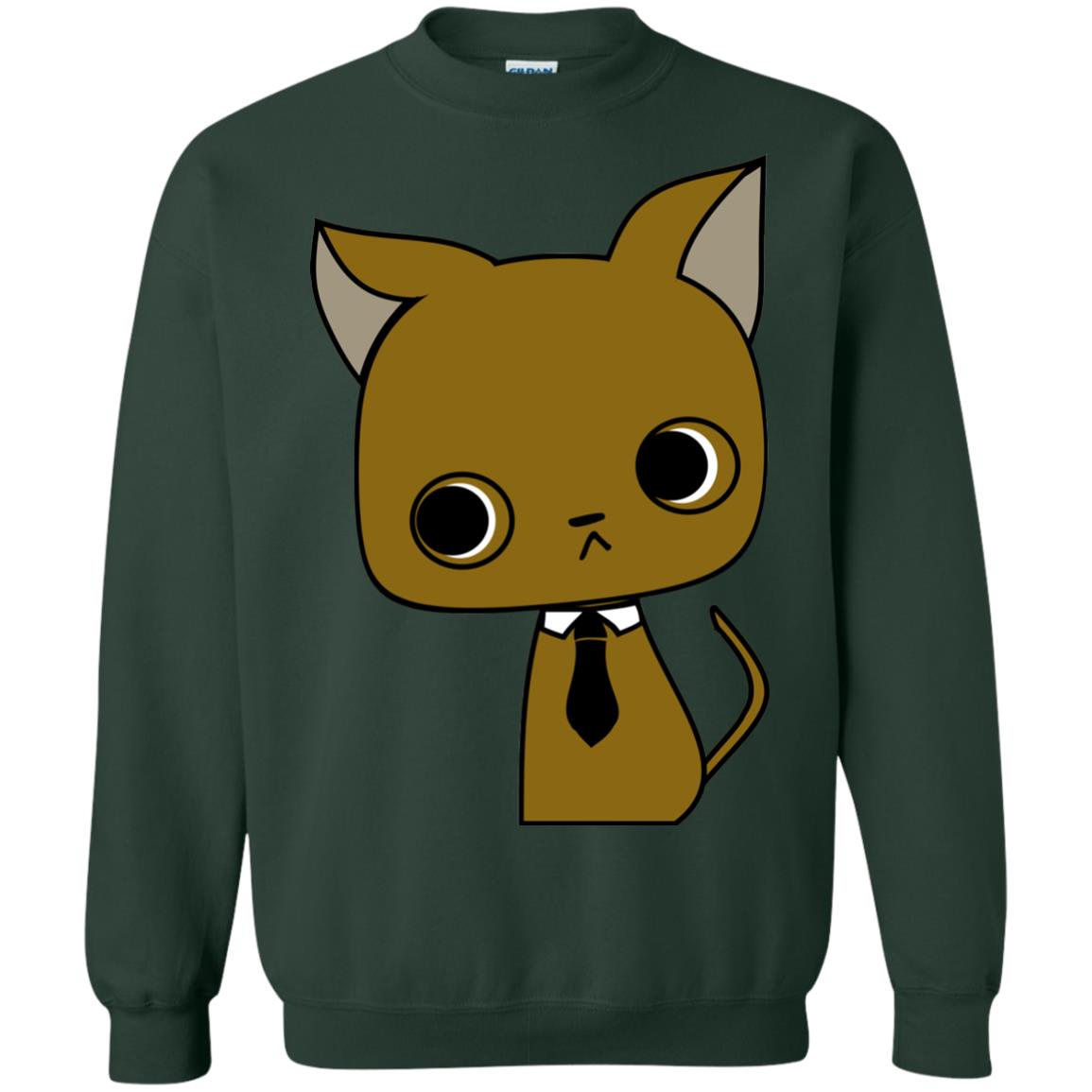 Funny Business Love Cat Shirt Forest Green