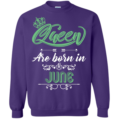 Brithday T-Shirt Queen Are Born In June Purple