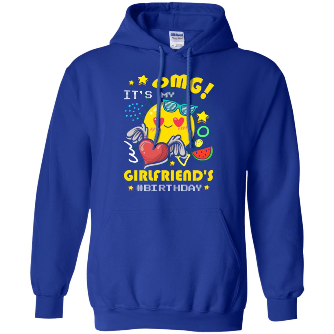 Boyfriend T-shirt Omg It's My Girlfriend's #birthday Royal
