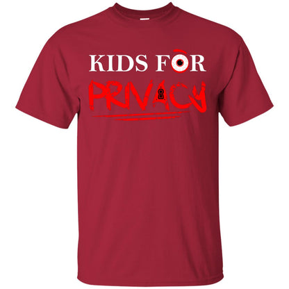Kids For Privacy Family T-shirt Cardinal