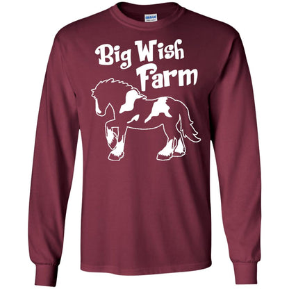 Big Wish Farm Horse Shirt Maroon