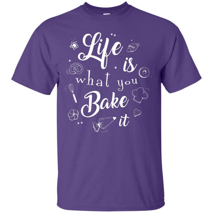Baker T-shirt Life Is What You Bake It Purple