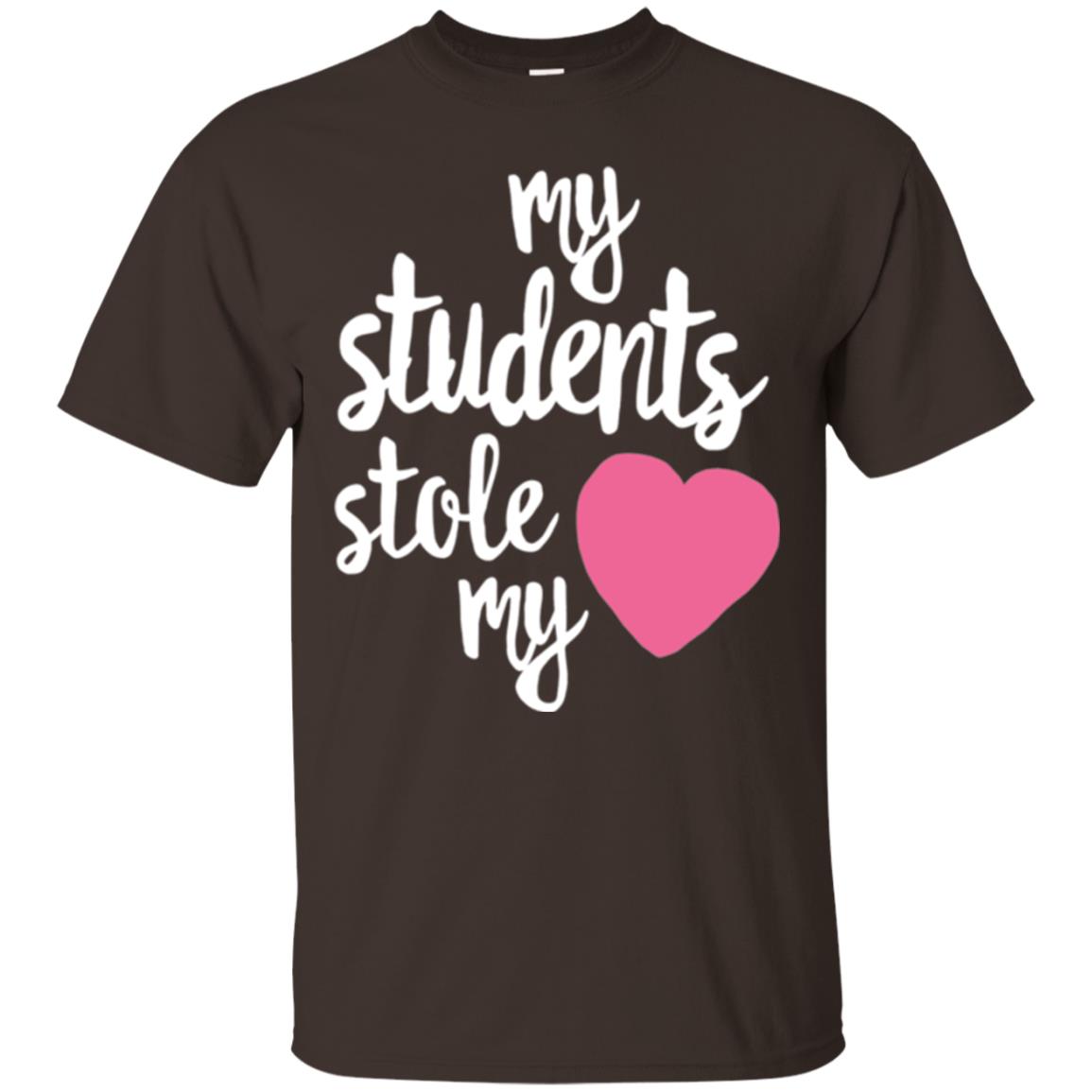 Valentine_s Day T-shirt My Students Stole My Heart Dark Chocolate