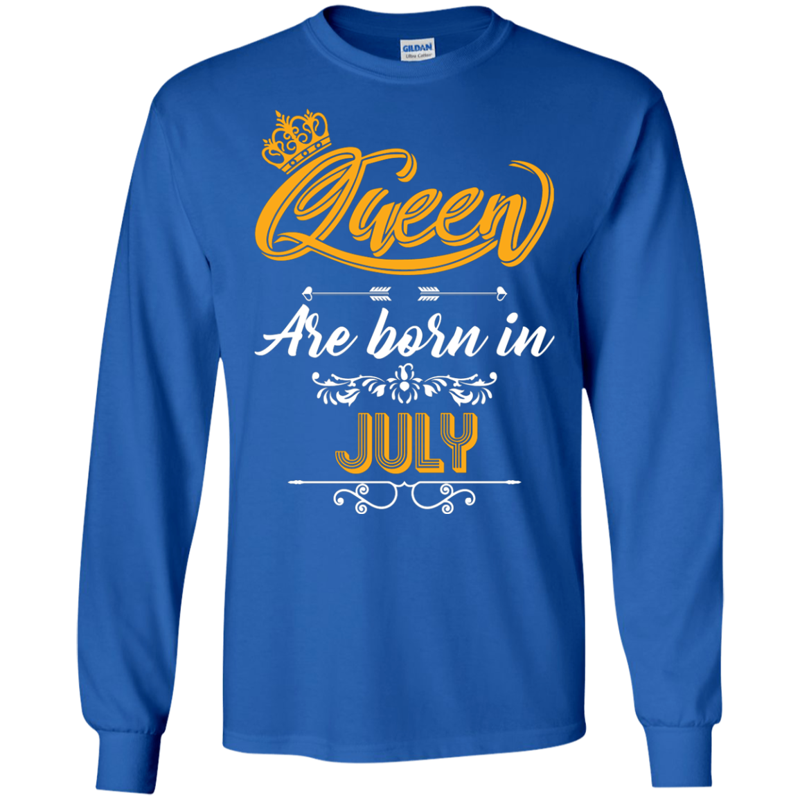 Brithday T-Shirt Queen Are Born In July Royal