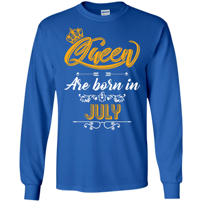 Brithday T-Shirt Queen Are Born In July Royal