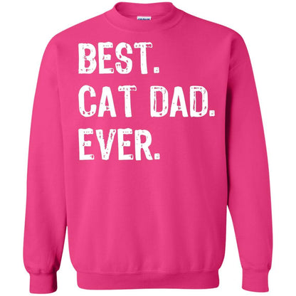 Cat Lover T-shirt Best Cat Dad Ever Heliconia