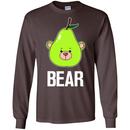 Bear Funny Summer Melon Fruit Shirt Dark Chocolate