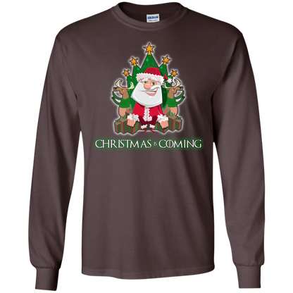 Christmas Is Coming T-shirt Dark Chocolate