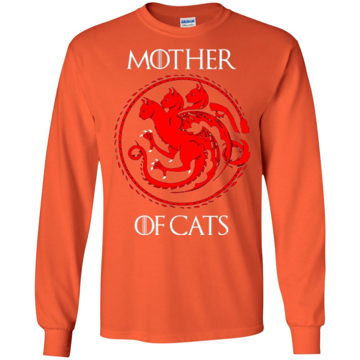 Cat Lover T-shirt Mother Of Cats Hot Orange