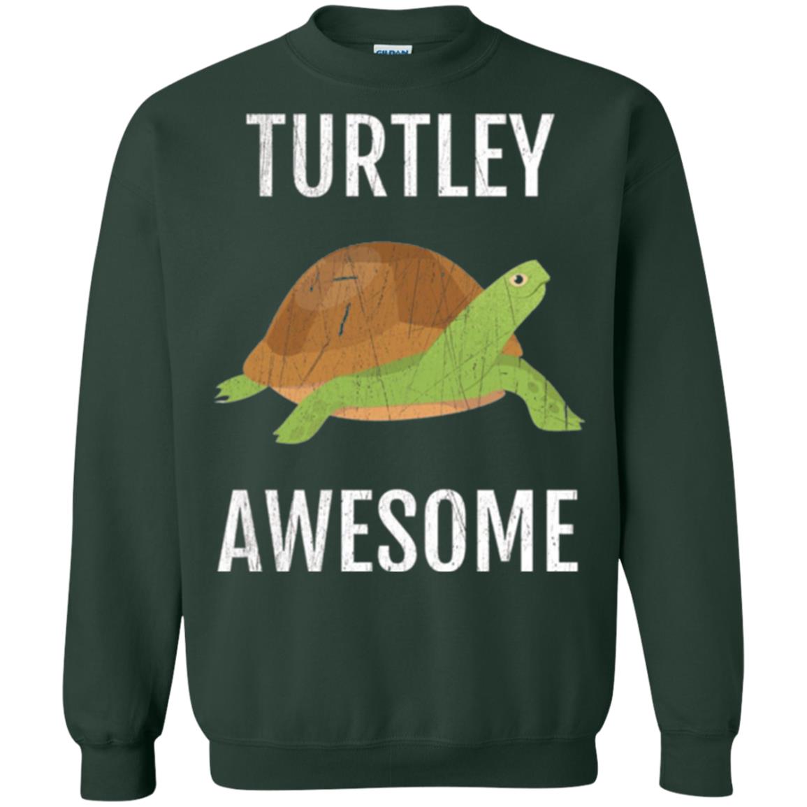 Turtle T-shirt Turtley Awesome Forest Green