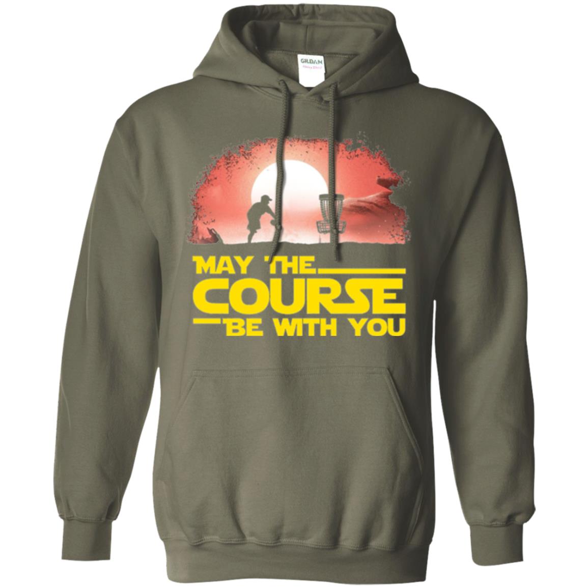 May The Course Be With You T-shirt Military Green